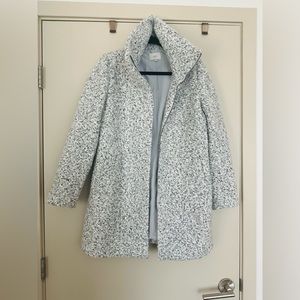 Loft Boucle Funnel Neck Coat